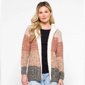 BRAND NEW Lety & Me Sherpa Cardigan